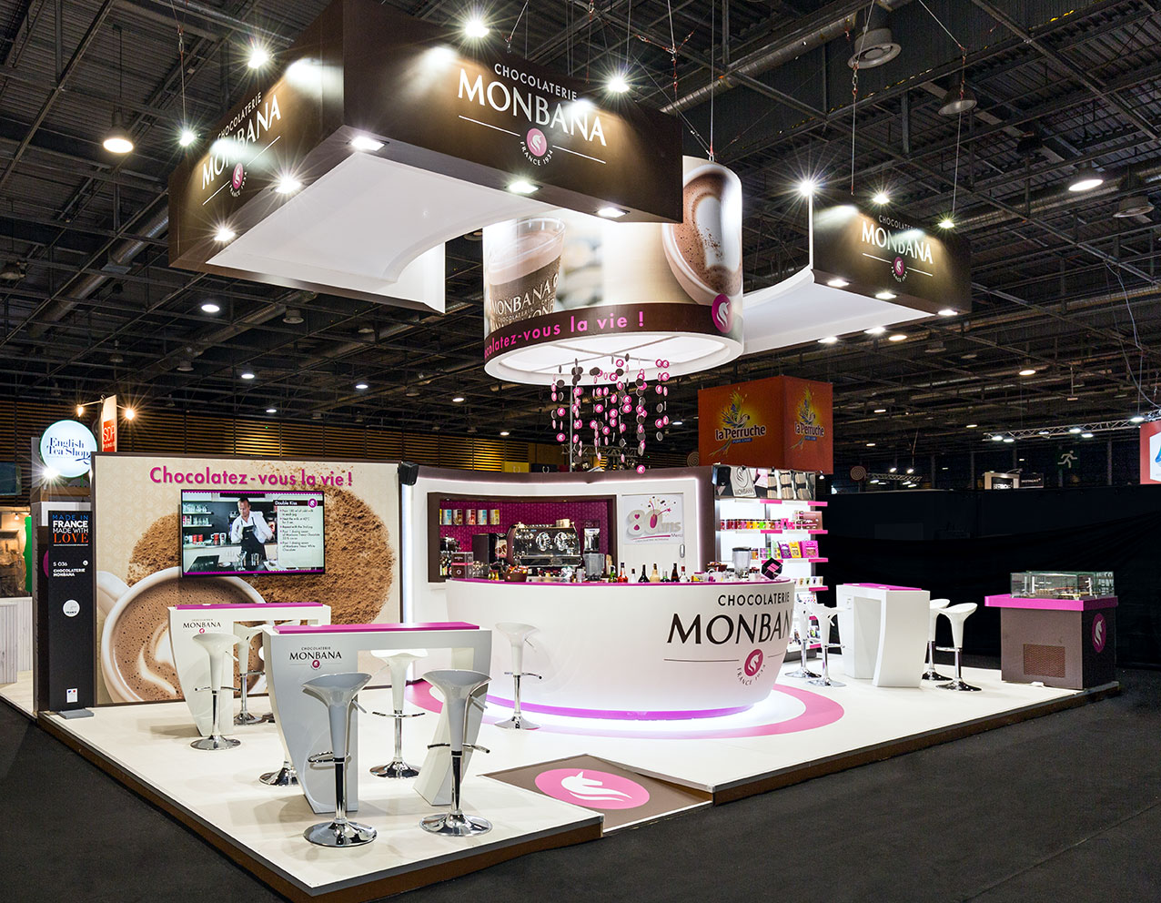 Standiste Sirha, agencement, aménagement de stands de salon