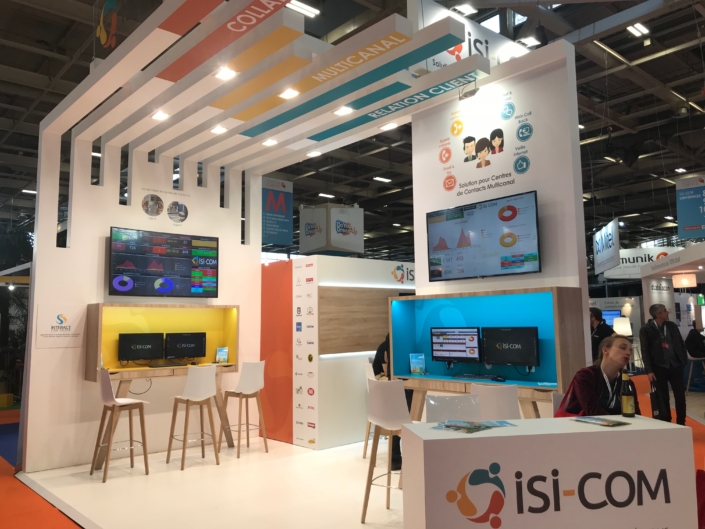 Stand ISI-COM par In'pulsion pour stratégie Clients 2018