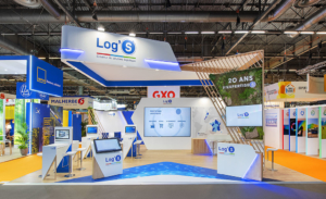 Stand sur mesure réalisé par In'Pulsion pour la société de logistique Log's
