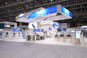 Mise en scène du stand Zodiac à Piscine Global 2018