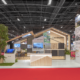 Stand sur mesure de la société Rheinzink, réalisé par In'Pulsion pour le salon BATIMAT