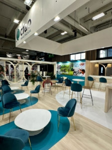 Photo d'un stand Pharmagora Plus, pour CFAO Laborex, une réalisation In'Pulsion