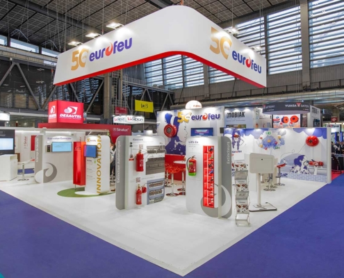 Stand sur mesure Eurofeu, stand Expoprotection Paris Porte de Versailles, par In'Pulsion