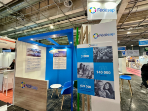 Stand de FEDESAP, réalisé par l'expert In'Pulsion