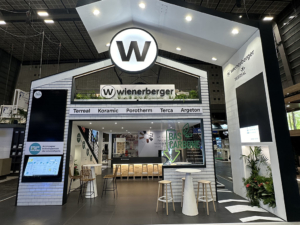Stand sur mesure sur un salon, In'Pulsion pour son client Wienerberger à BATIMAT