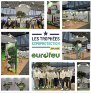 Eurofeu primé à Expoprotection 2024. Une mise en avant grâce au stand salon réalisé par In'Pulsion