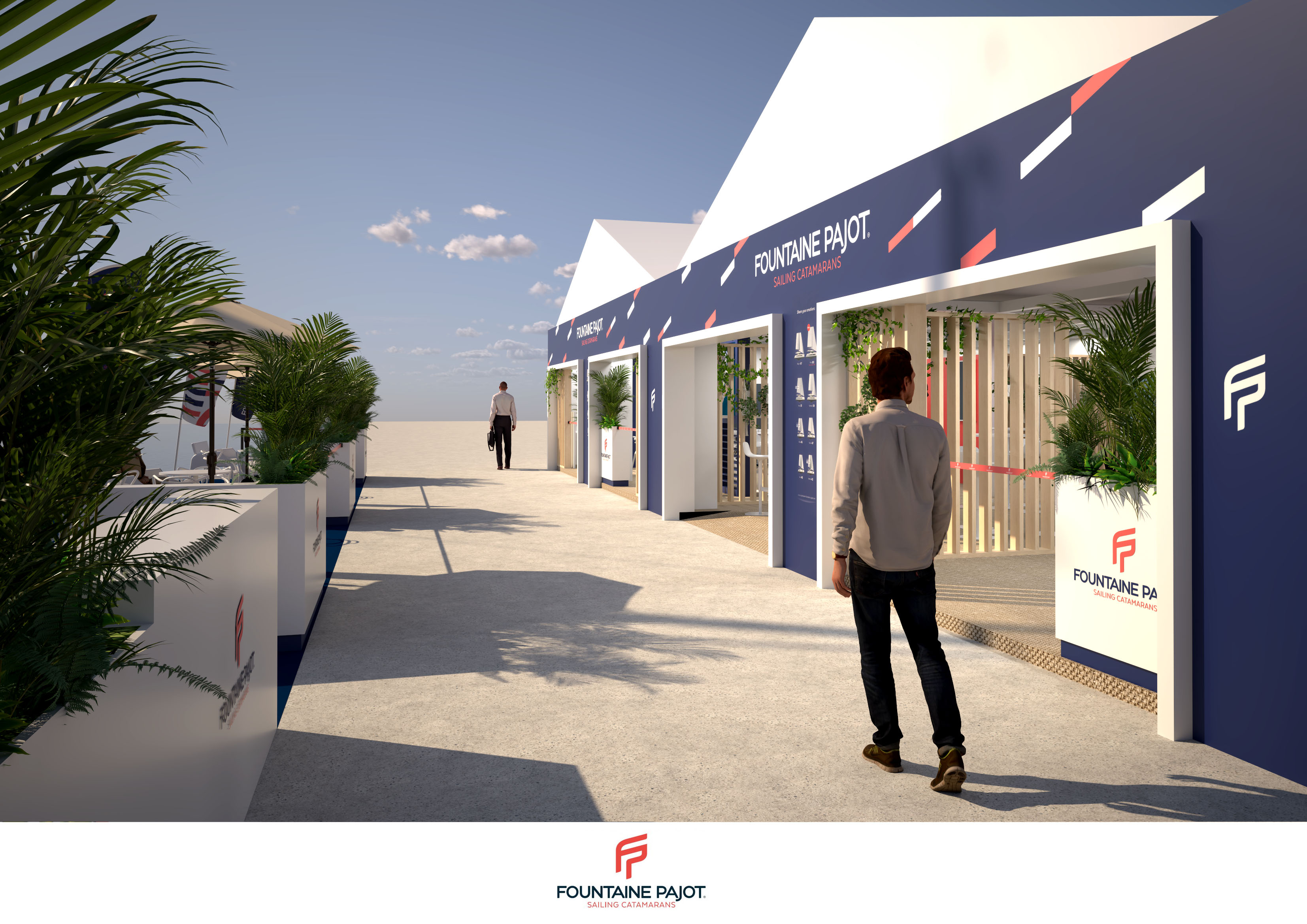 Agencement sur mesure au salon nautique avec InPulsion